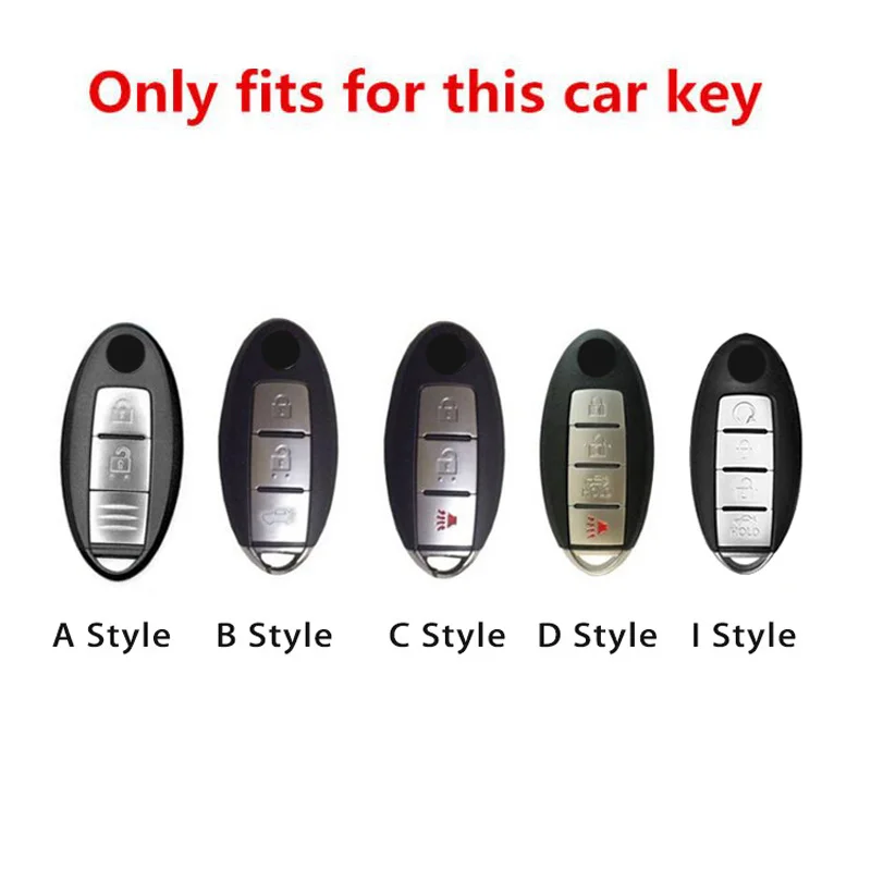 Zinc Alloy Folding Car Key Shell Case Fob Cover For NISSAN Maxima Altima Versa Sentra Juke Sunny Sylphy Teana Qashqai X-Trail