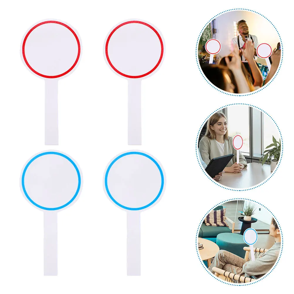 4 قطع من سبورة بيضاء فارغة محمولة بمقبض سهل الإمساك للتسجيل والتصويت ولوحة النتائج ذات الهيكل المستقر #6