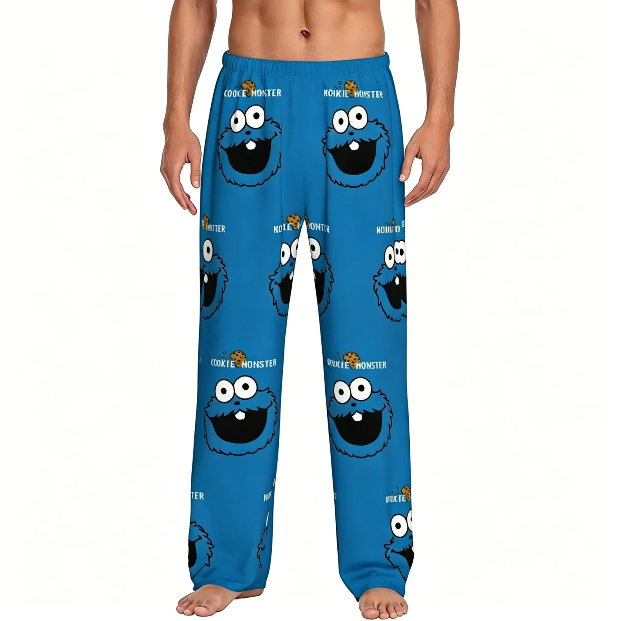 Monster-C-cookies Pajama Pants for Woman Educational Television Sleepwear Sleep Trousers Daily Home Wear Unisex Long Sleep Pants view 3