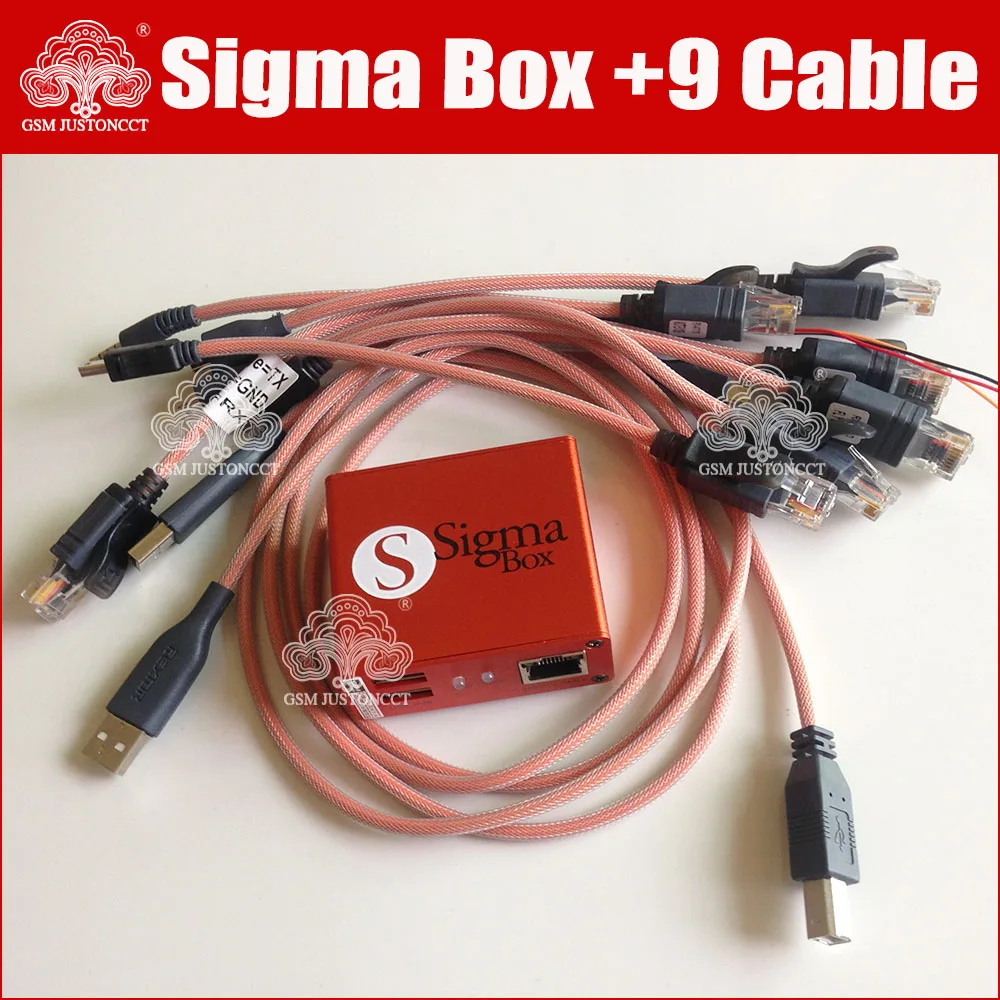 The Newest SIGMA BOX with Cable Set + SigmaPack 2, 3 Activations for MTK-based Motorola Alcatel Huawei ZTE Lenovo