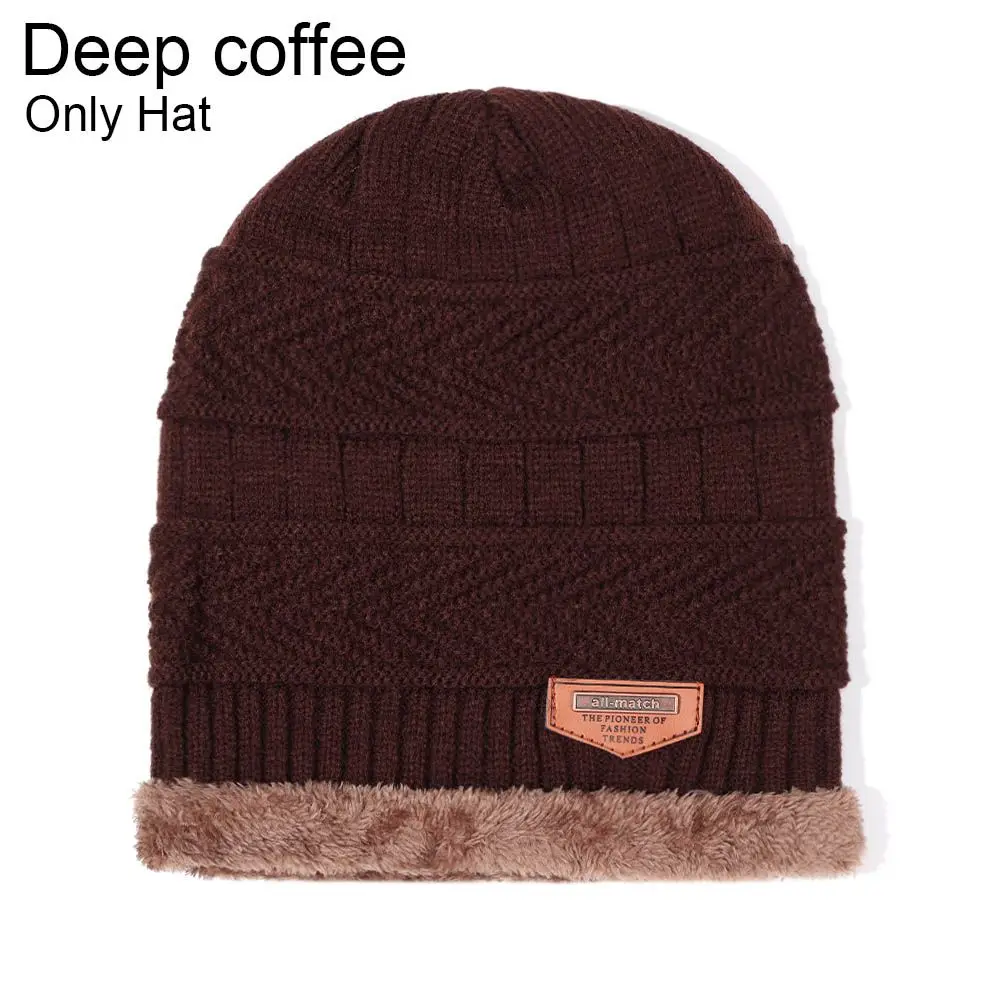 Winter Fleece Soft Neck Scarf Cap Balaclava Knitted Hat Beanie Hat Scarf