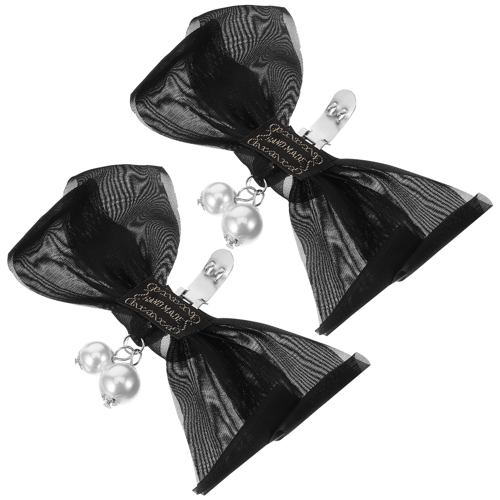 

Elegant Bow Shoe Flower Decoration Clips Detachable Buckles for Wedding S0127 Black bow shoe decor shoe clips pumps buckles