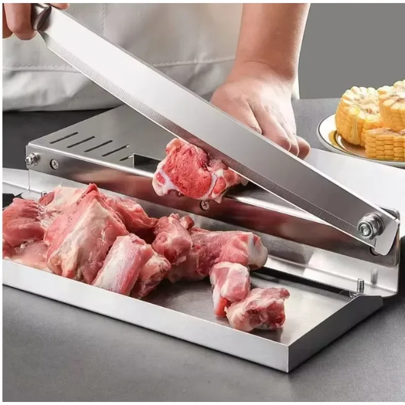 Hight Quality Stainless Steel Frozen Meat Cutter Household Meat Cutting and Slicing Machine Hand Bone Chopper
