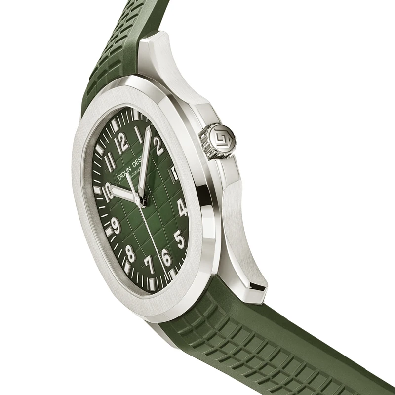 DIDUN, relojes automáticos para hombre, marca de lujo, relojes mecánicos de acero inoxidable para hombre, correa de silicona, reloj de pulsera de moda 2025