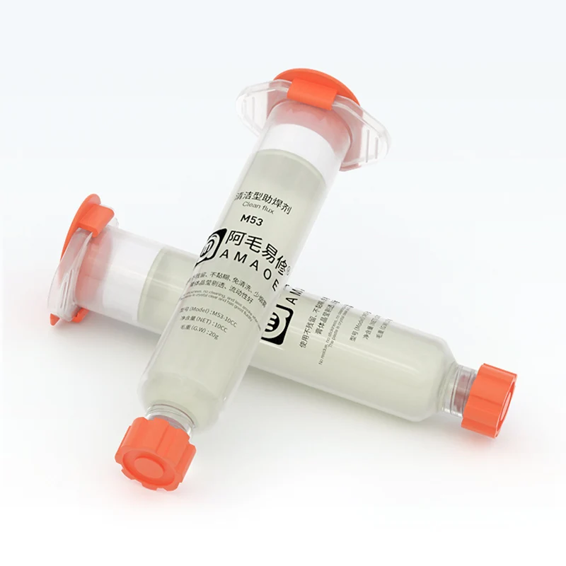 AMAOE M53 M54 Less Smoke Soldering Paste for Mobile Phone Welding Repair No Cleaning PCB IC BGA CPU Repairing Solder Flux