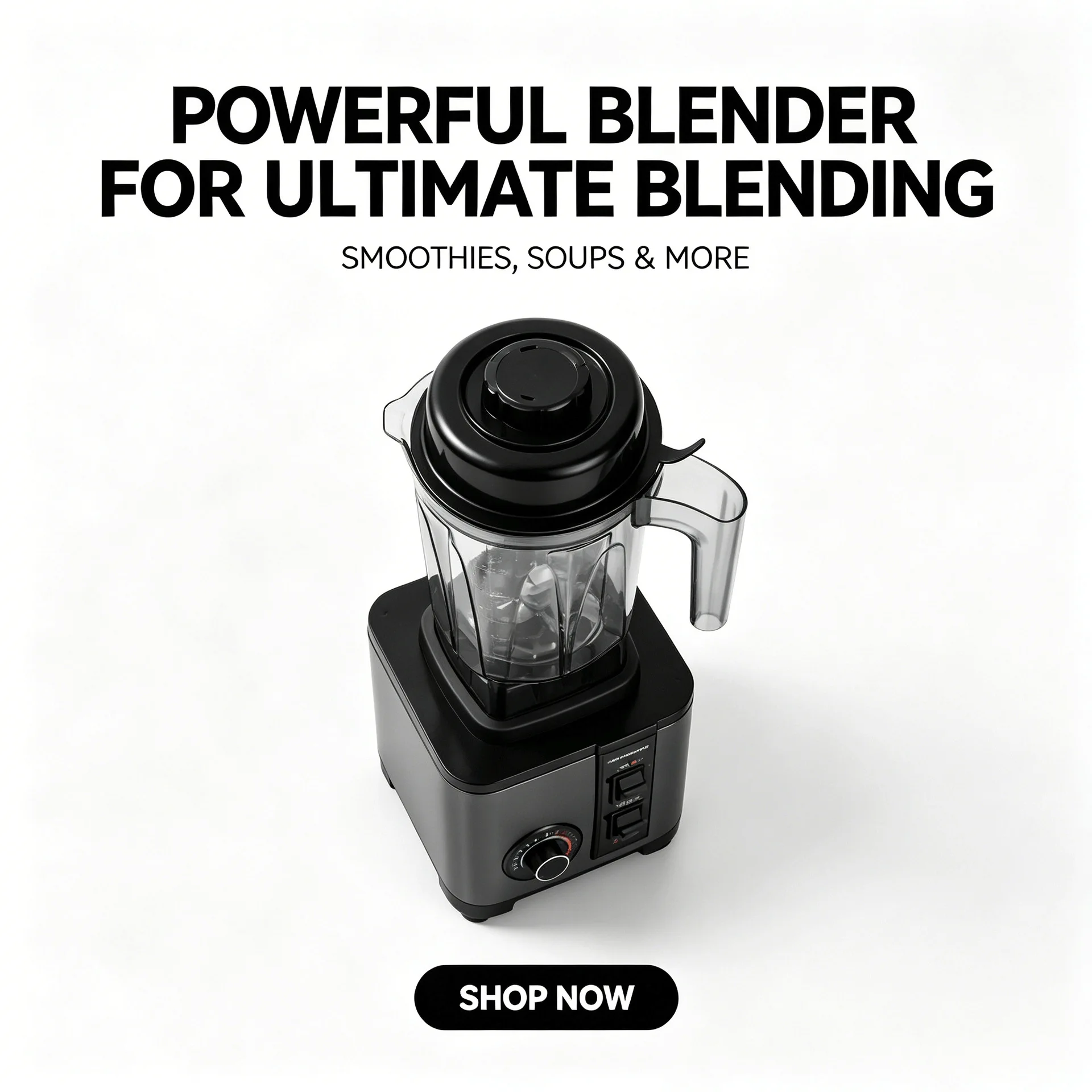 Heavy Duty Commercial Blender Multifunctional Food Processor Smoothie Shakes Ice Crushing Mixer