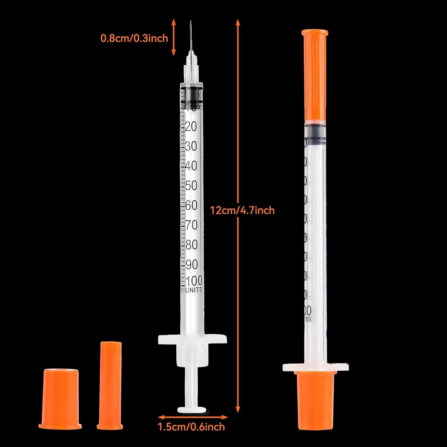 Disposable syringe 1ml / cc, individually packaged, precise and hygienic, laboratory-specific image 4
