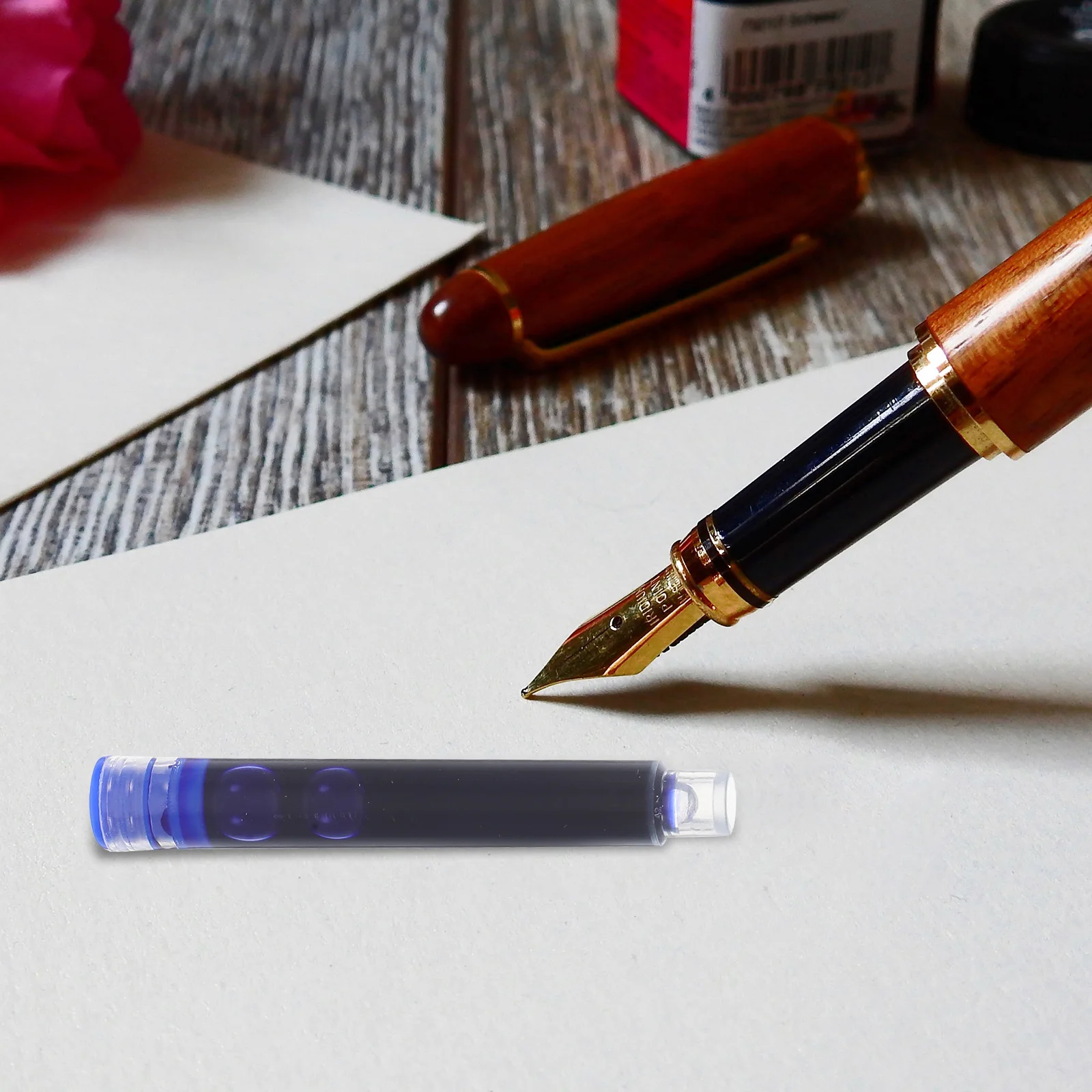 

1 set 1 Set Small Refill For Fountain Pen Refills Smooth Writing Replaceable Cartridges Quick Drying Black Pen Ink School Office