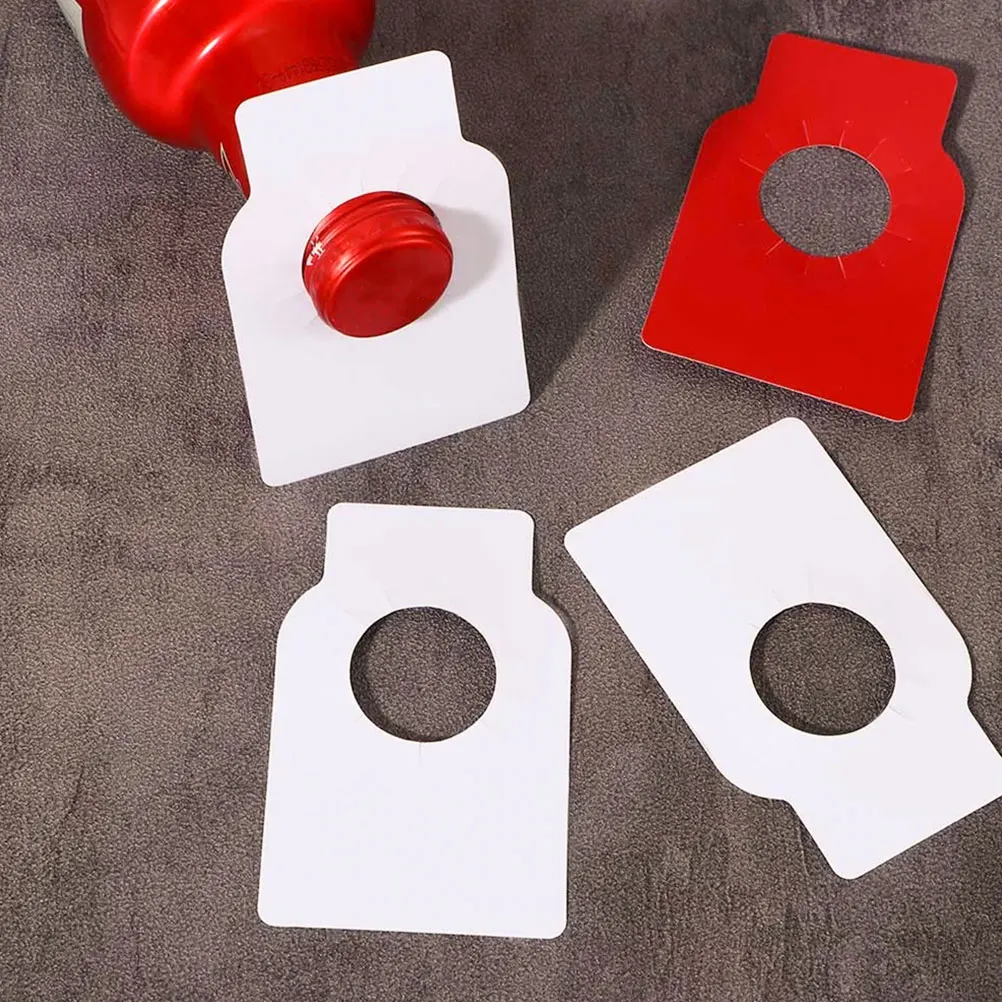 

200pcs Bottle Labels Blank Reusable PVC Double Side Tags for Bar Tools Accessories Kitchen Bar Supplies