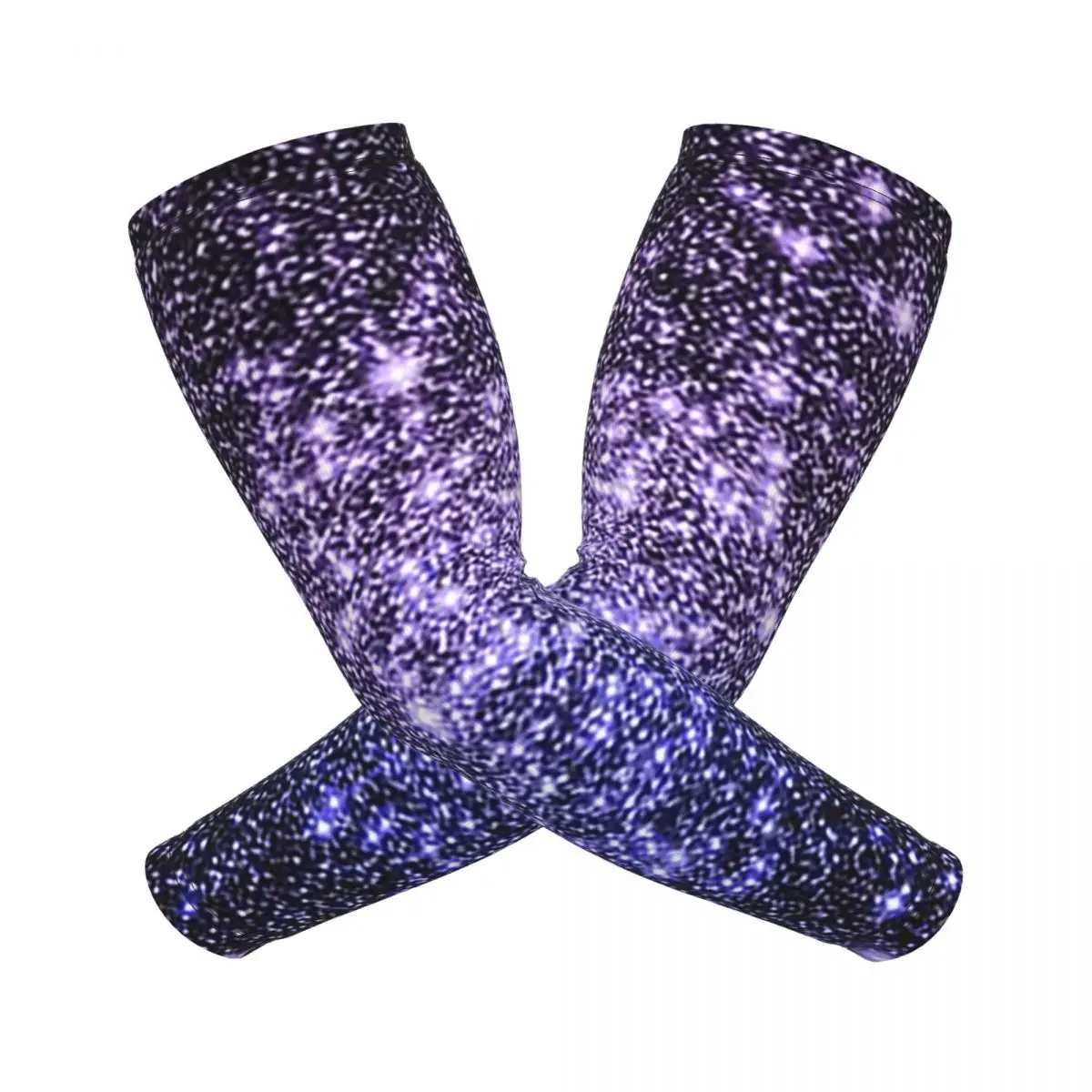 

Galaxy Sparkle Stars Лаванда Periwinkle Синий Омбре Рукава Мужчины Женщины Защита от солнца УФ-лучей Татуировки Прикрытие Спорт Велоспорт