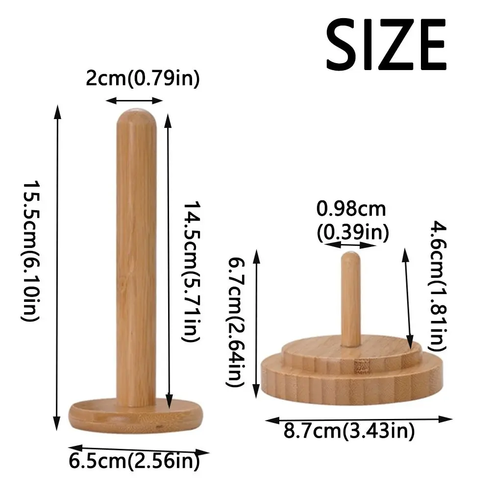 Smooth Wooden Yarn Ball Holder Double Layer Design Yarn Storage Yarn Dispenser DIY 360° Rotation Spool Holder for Crocheting