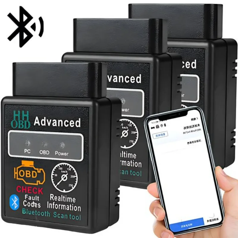 

Bluetooth-Compatible Car OBD2 Scanner Elm327 V1.5 Code Reader OBDII Diagnostic Tool Diagnosis Scanner for Android IOS Windows