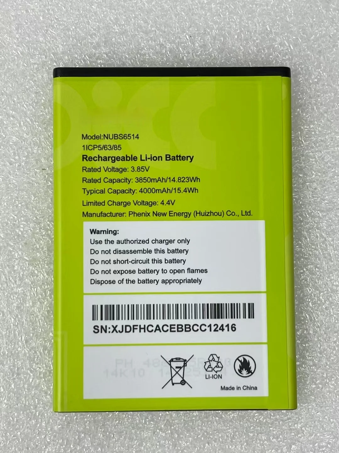 

Original New Battery For NUU NUBS6514