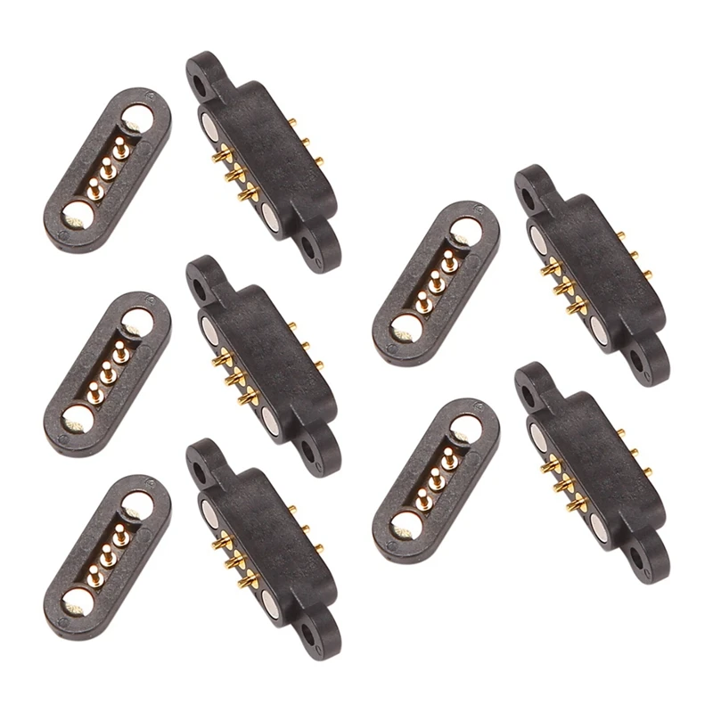 Imagem -03 - Mola Carregada Conector Magnético Pogo Pin Através de Furos Macho e Fêmea Sonda Posições Ímãs 23 mm 20 Pares