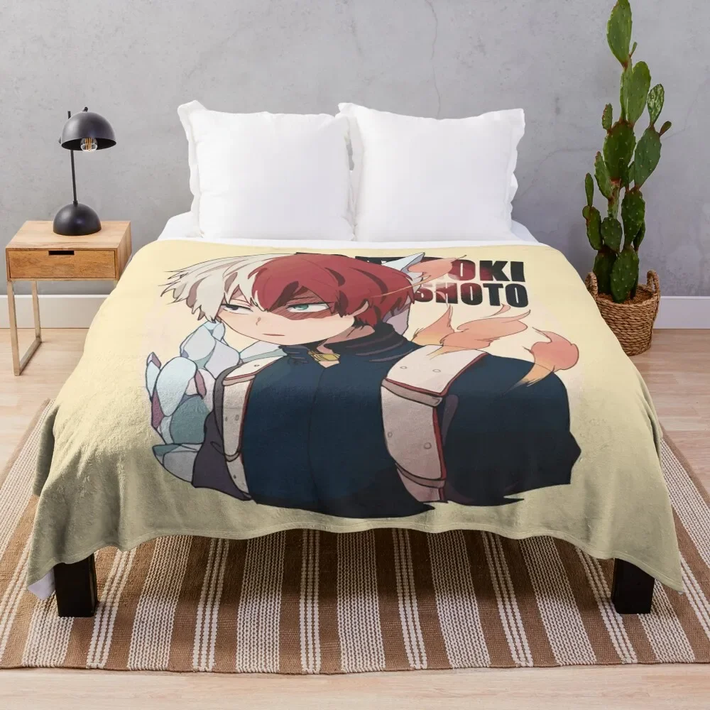 

todoroki shouto Throw Blanket For Sofa Thin Decorative Sofas Blankets