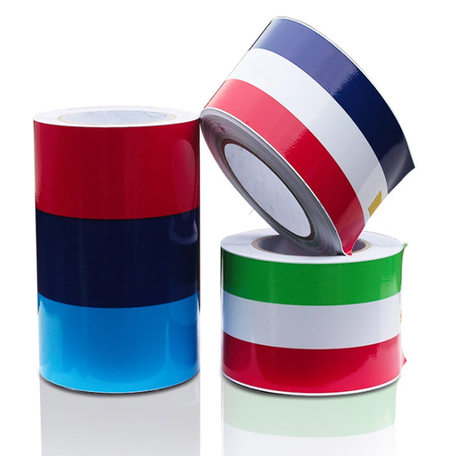 

7.5cm*25m/Roll Premium 4 Color 3D Car Sticker Germany Italy UK Flag Stripe Car Hood Vinyl Sticker Body Decal Styling Vehicle