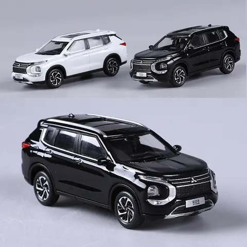Till salu 1:64 Outlander svart/vit legeringsmodellbil 12 best sales Pajero-leksak - №9