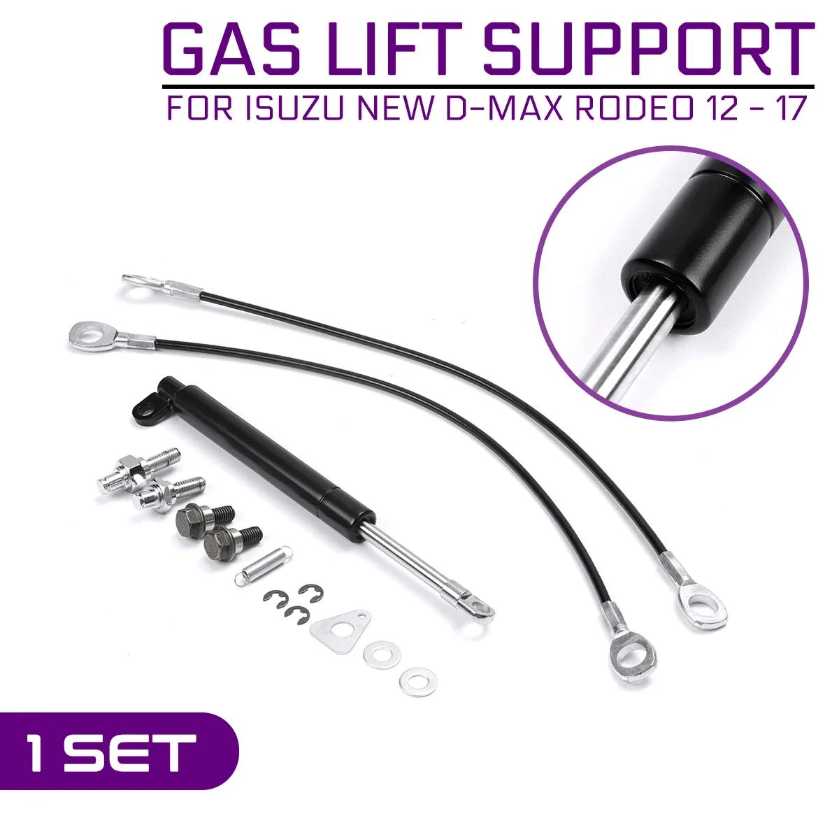 

Car Rear Trunk Tailgate Boot Gas Shock Lift Struts Strut Support Rod Arm Bars for Isuzu New D-MAX Rodeo 2012 - 2017