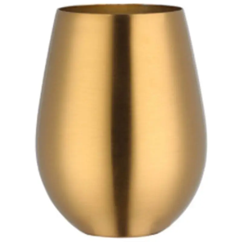 

AT05-5X 500Ml Beer Wine Cup Beer Tumbler Cocktail Juice Milk Cup Metal Drinking Mug Gold