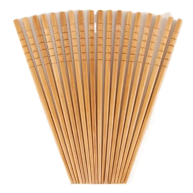 5 Pairs Handmade Natural Bamboo Wood Chopsticks Healthy Chinese Carbonization Chop Sticks Reusable Sushi Food Stick Tableware