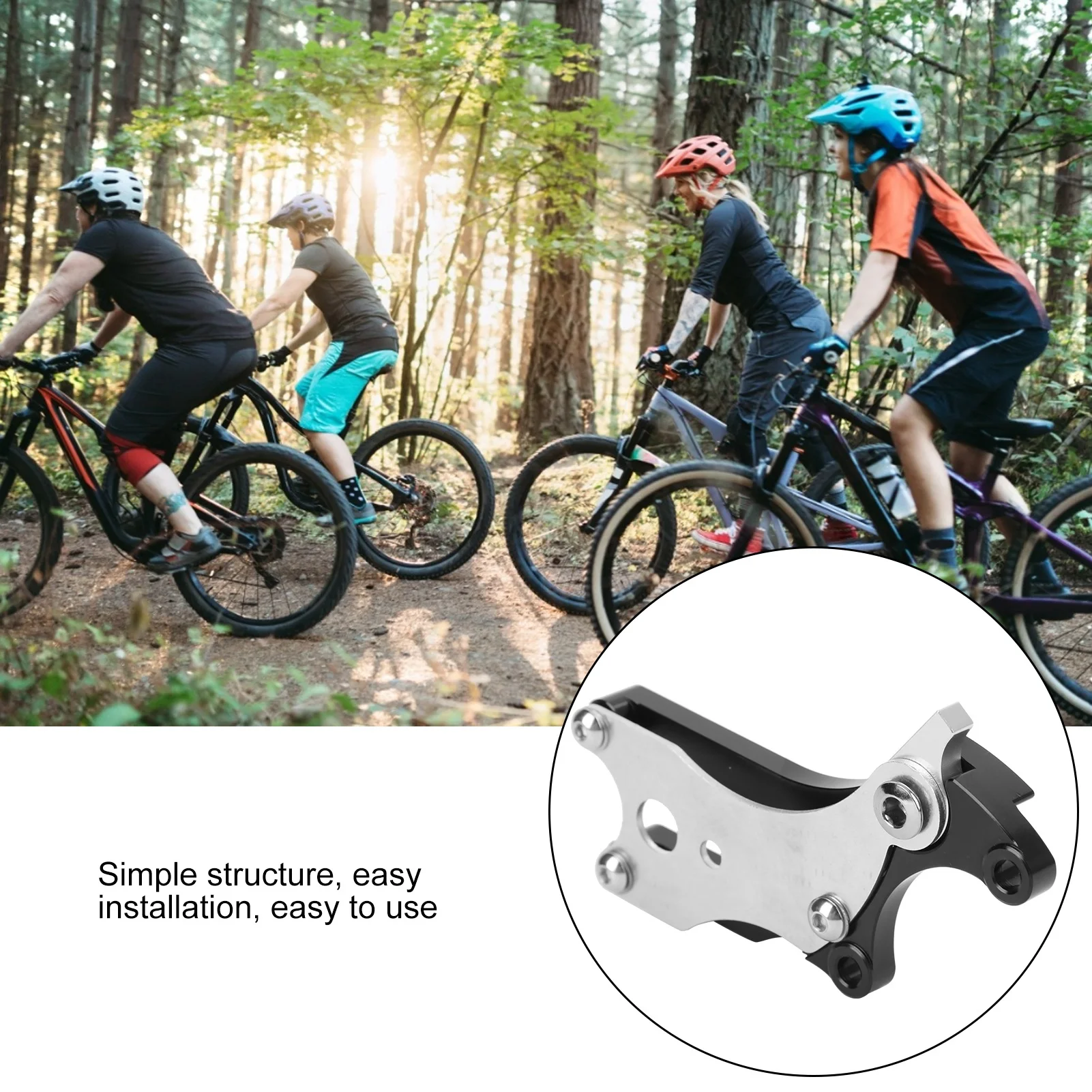 Convertitore sedile fisso in lega di alluminio Freno Convertitore adattatore sedile fisso in lega di alluminio Conversione freno a disco bici