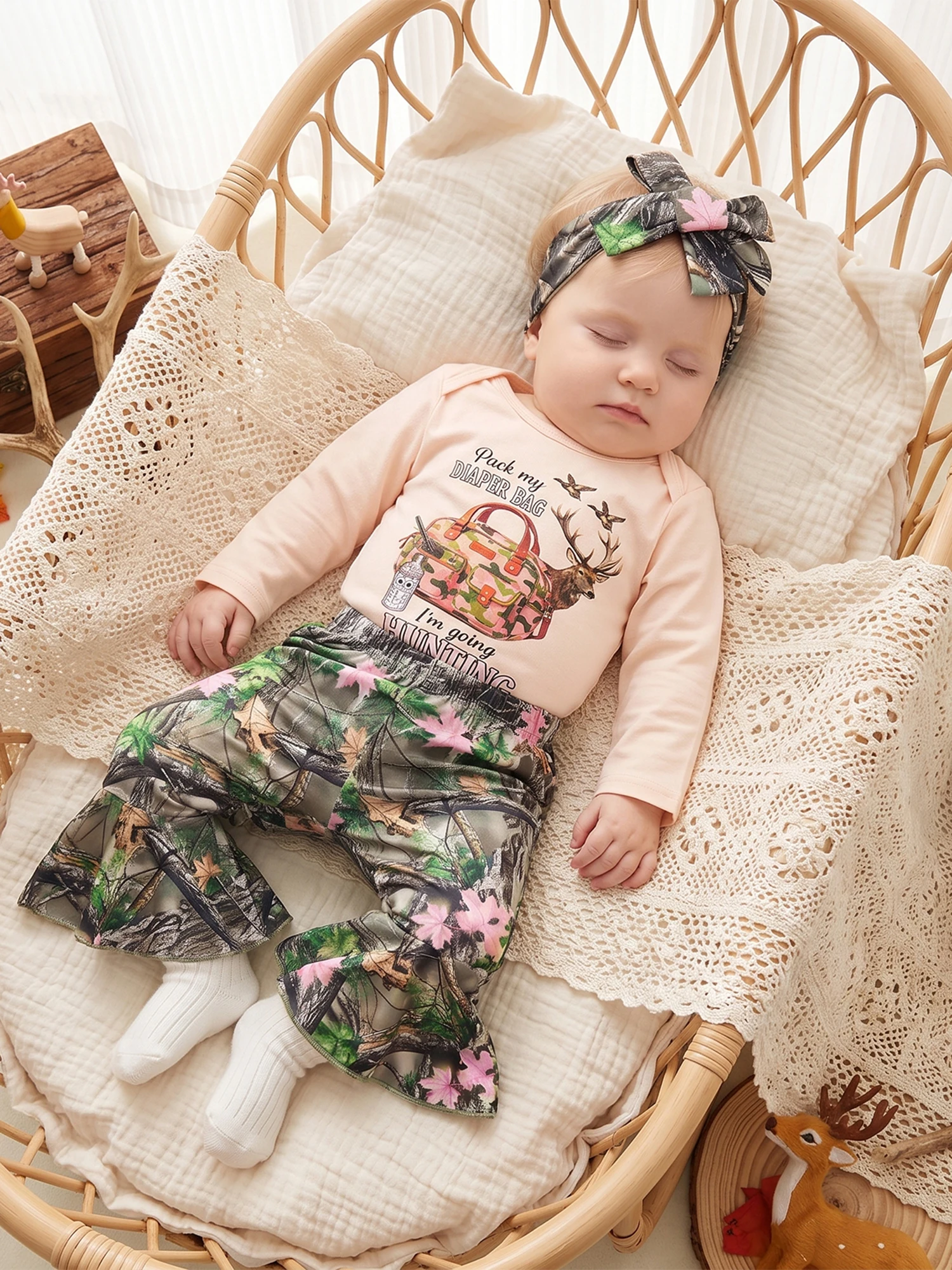 Baby-Girl-Fall Long Girl Fall Outfits With Fall Outfits Romper With Bell Bottom Compact Baby Girl Fall