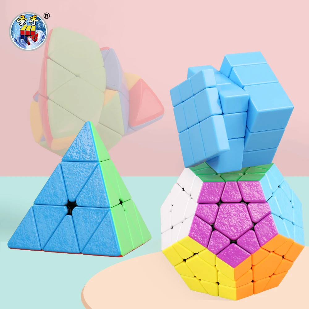 SENGSO Special-shaped magic Cube Stickerless  Magic Cube Profession Puzzle High Quality Kid's Fidget  Brain Teaser Fidget Toy