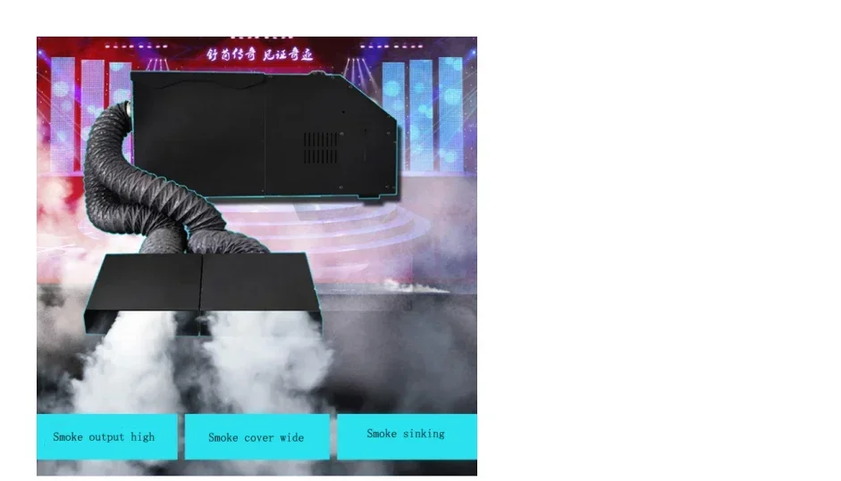 Quality worry free Factory Price Wedding Stage Effect 3000W Low Fog Machine Water For Wedding