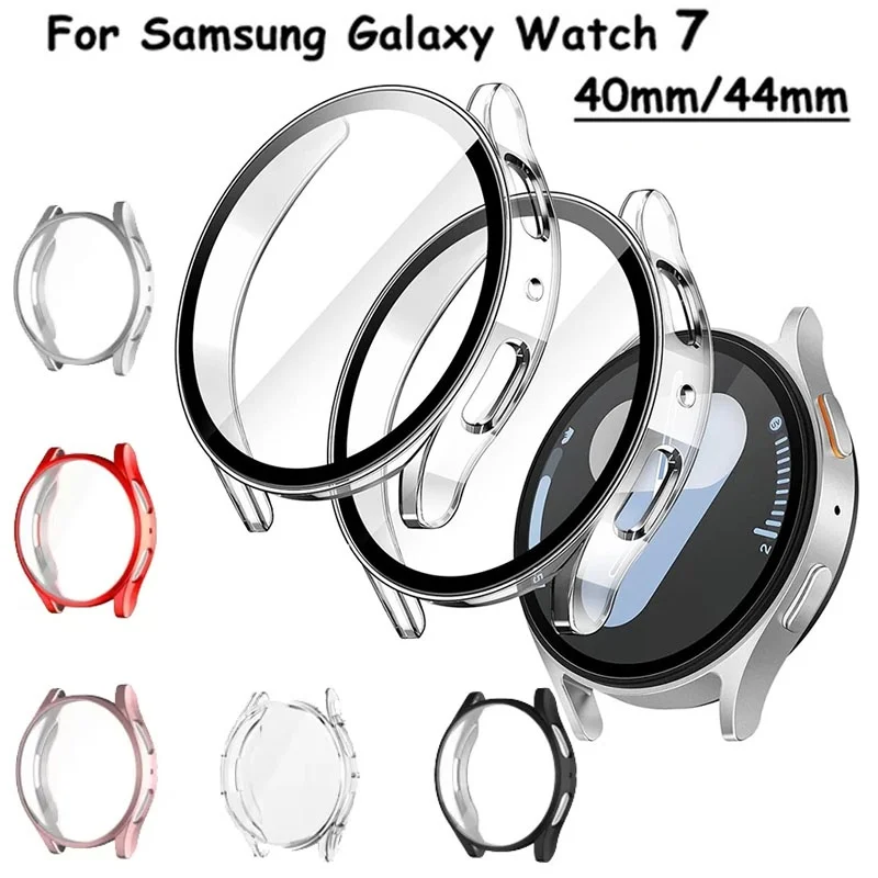 All Around TPU Case For Samsung Galaxy Watch 7 40mm 44mm Screen Protector Soft Silicone Bumper Protective Shell Accessory Guard