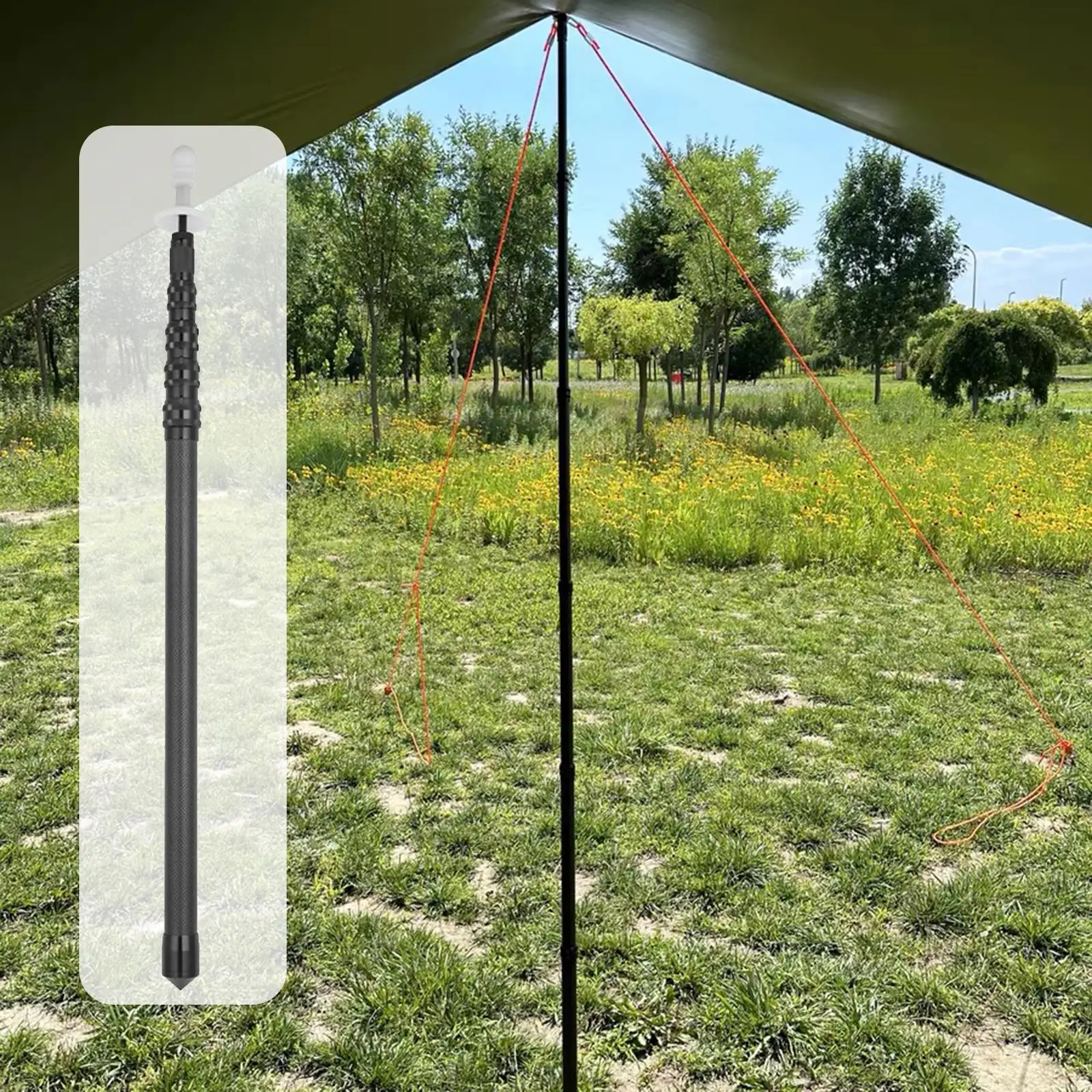 

Легкая телескопическая палатка для брезента для походов и кемпинга