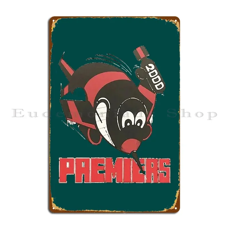 essendon 2000 premiers Metal Sign Painting Living Room Club Design Designing Tin Sign Poster
