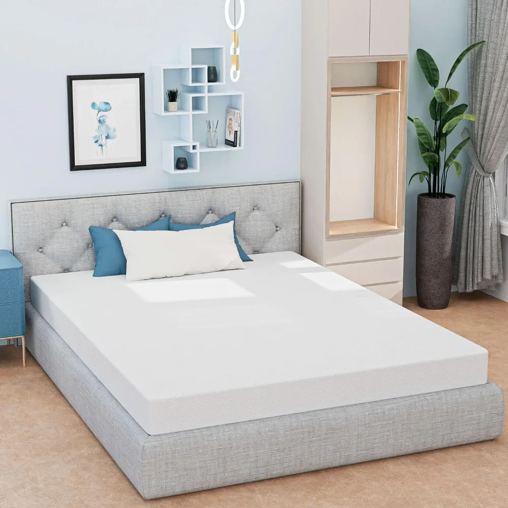 Queen Mattress, Gel Memory Foam Queen Size Mattress, Pressure Relieving, Cooling Gel Foam, Queen Mattress in a Box