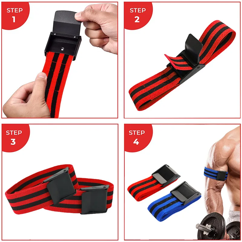 BFR Booty Band Fitness Arm Glutes Hip Occlusion Training Resistance Band Muscle Building Strap Gym Strength Training Accessories