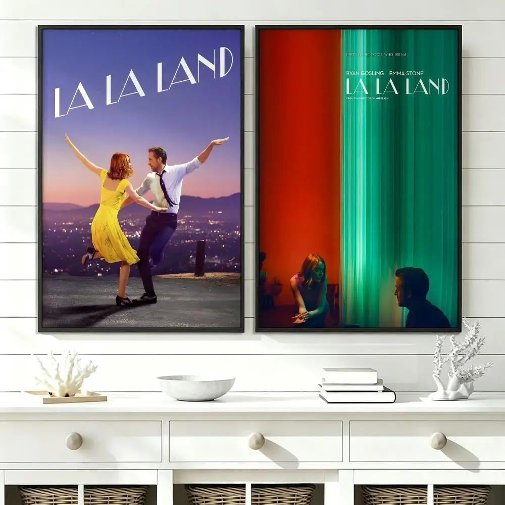 movie La La Land Poster Poster HD Trendy SelfAdhesive Wall Art Print For Living Room Bedroom Dorm Office Home Gift