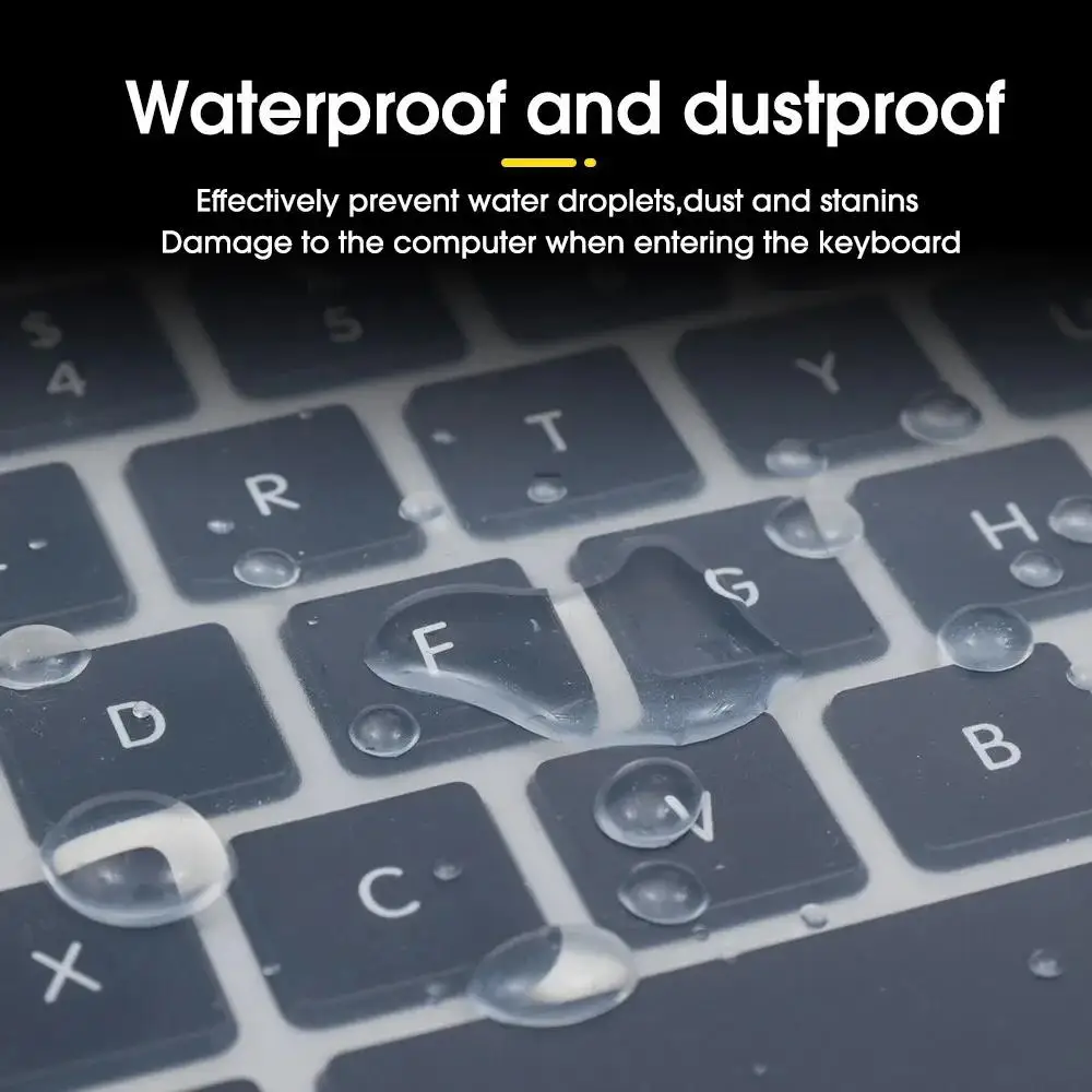 Universal Keyboard Cover Laptop Notebook Keyboard Ultra Thin Silicone Waterproof Protector Clear for 13-14 Inch And 15-17 Inch