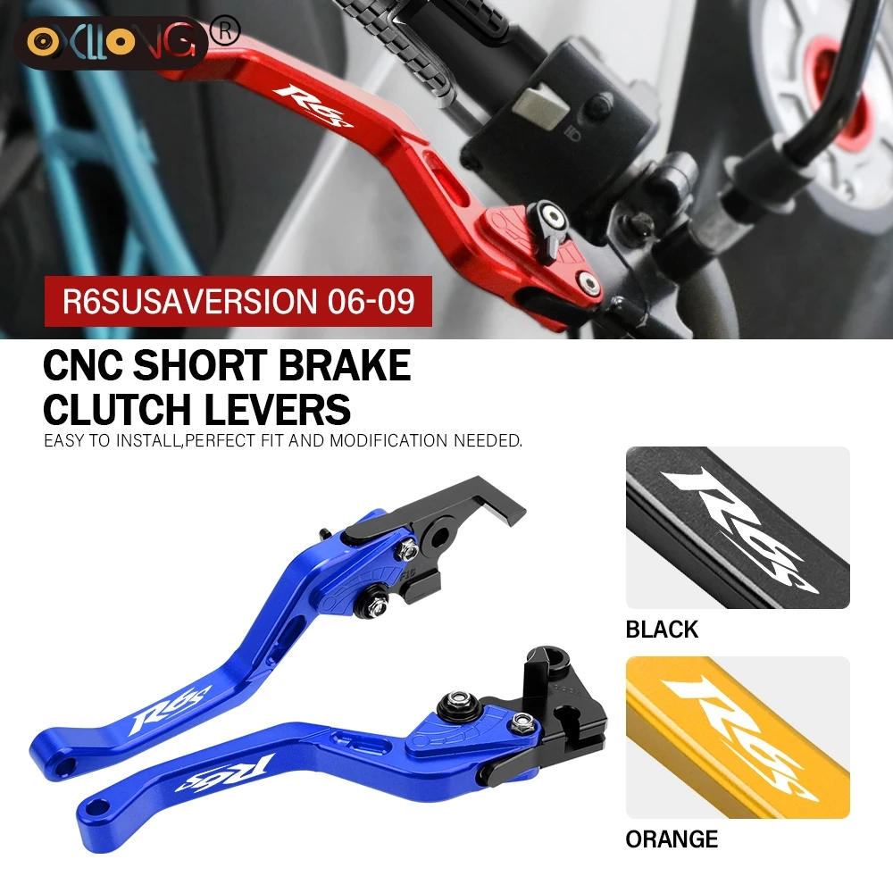 

CNC Aluminum Motorcycle Short Brake Clutch Levers Accessories Parts For YAMAHA R6S 2006 2007 2008 2009 R6S