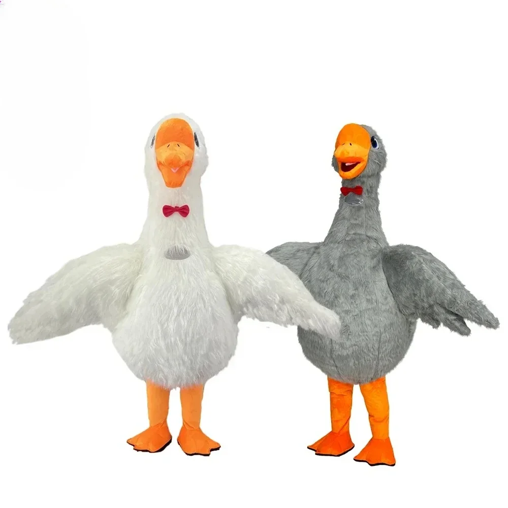 

Goose Inflatable Mascot Costume for Adult Goosey Swan Cosplay Customize Suit Mascotte Carnival Funny Furry Fursuit No Battery
