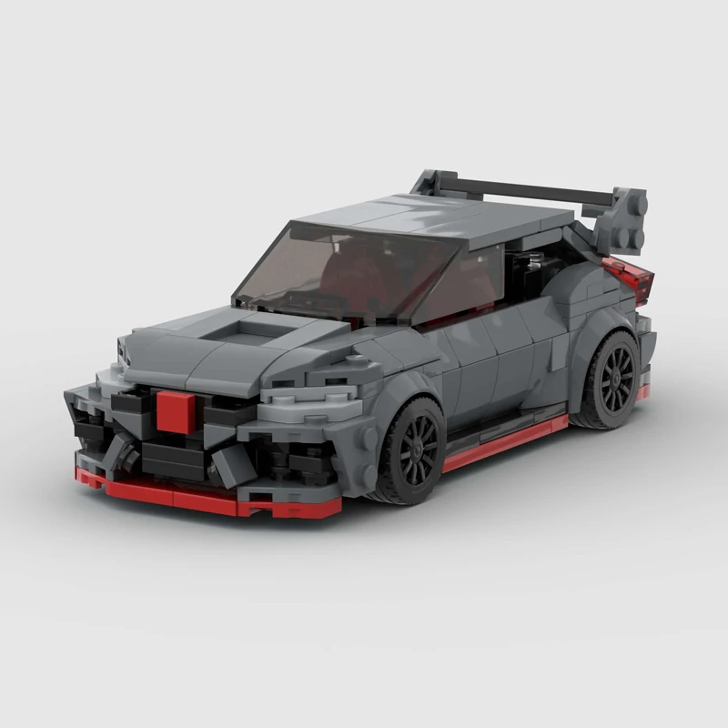 

MOC Racing Car City Sports Building Blocks Bricks Kid Toy Classic Supercar Racers Vehicle Technique Civic Type R