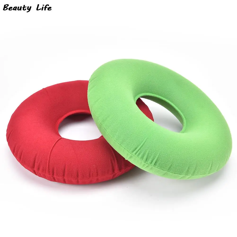 New Vinyl Seat Cushion Medical Hemorrhoid Pillow Sitting Donut Massage Pillow Inflatable Round Cushion