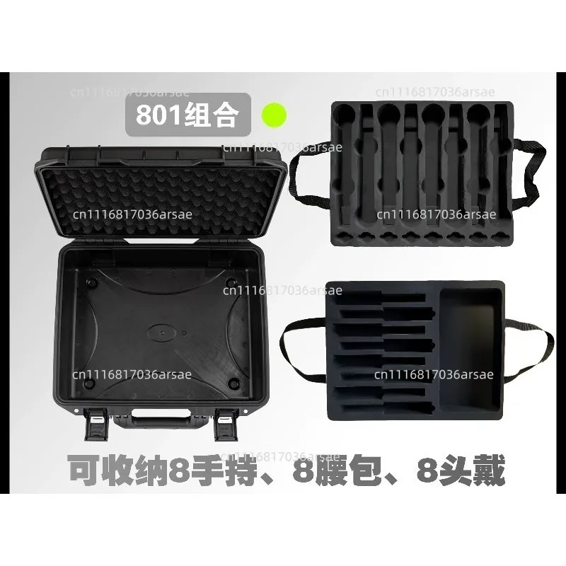 801 Combination Storage Box 8 Microphone 8 Fanny Pack Performance Plastic Suitcase
