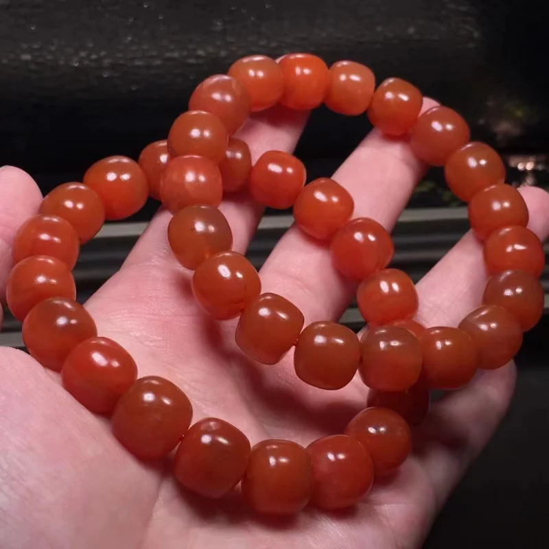 Factory Natural Baoshan South Red Old Single Ring Bracelet Jade Texture Full Men's and Women's Bracelets