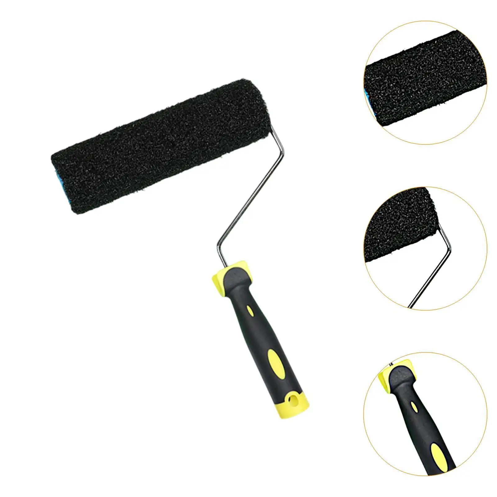 9 inch Paint Roller Paint Brush Professional Nylon Bristles Non Slip Handle for Painting Walls Doors DIY Stenciling Furnitures