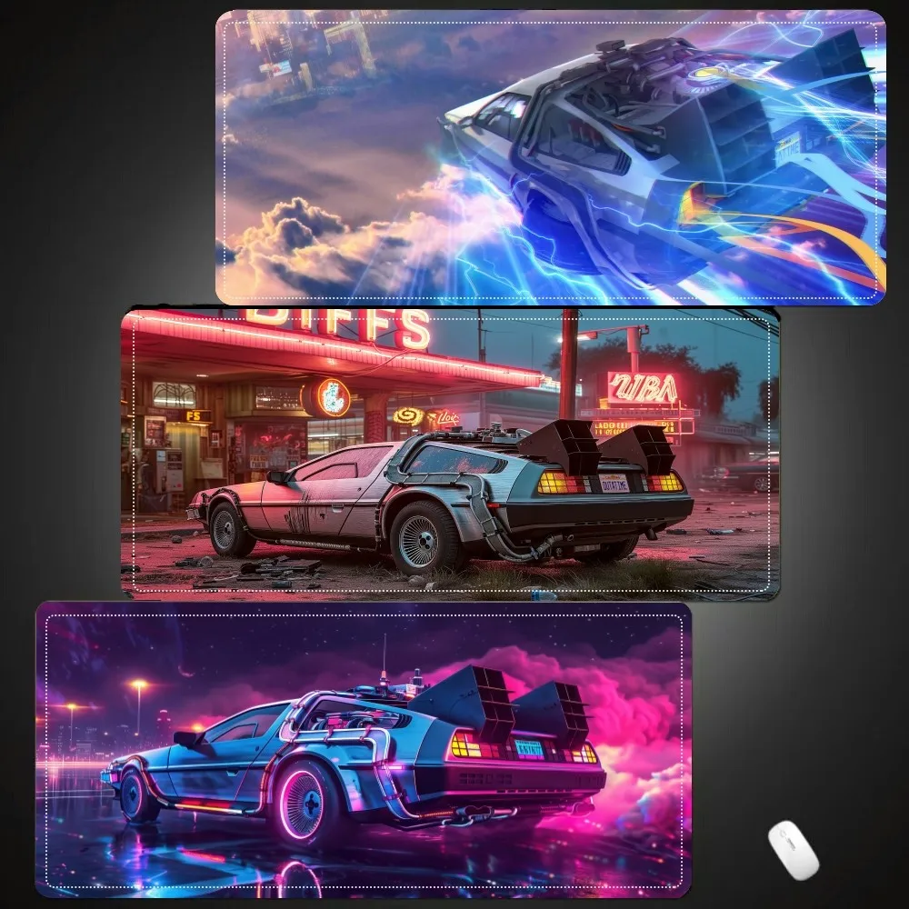 

Time Machine Car Mousepad Mouse Pad Laptop Gaming Accessories Mousepad Large Desk Mat Computer Gamer Keyboard Rug Carpet