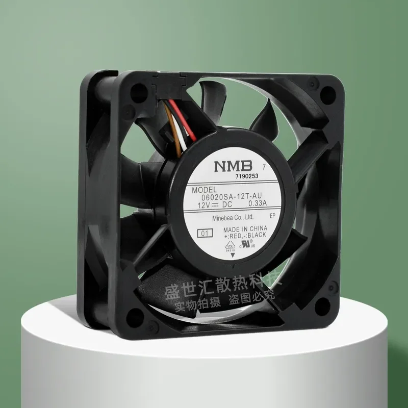 NMB 6020 12V 0.33A 06020SA-12T-AU PWM Cooling Fan for Chassis Power Supply Large Air Volume 6CM