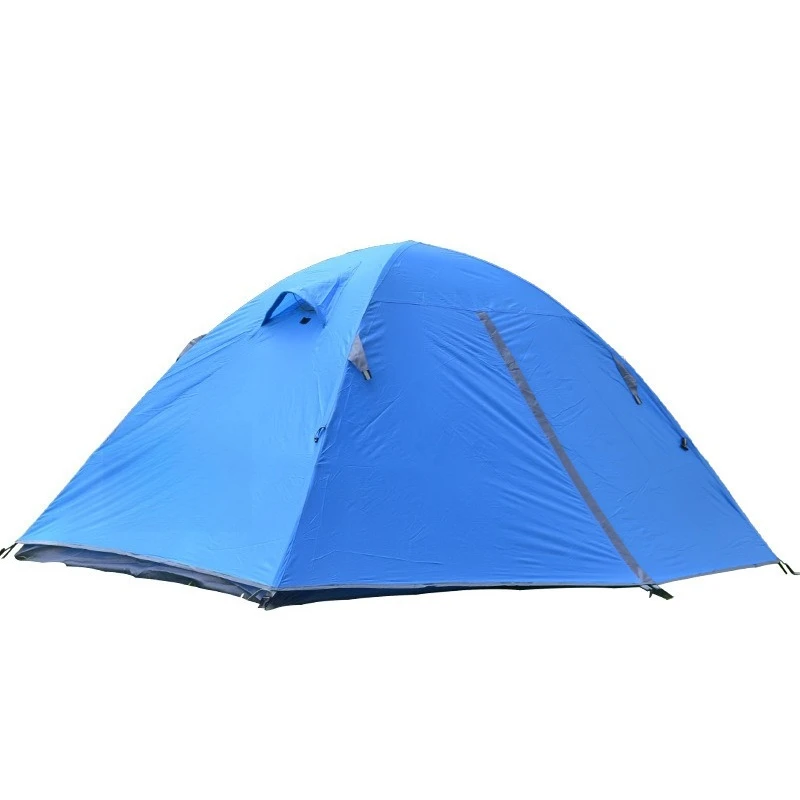 Outdoor camping double-person double-layer camping tent, Oxford fabric material camping,rainproof and sunproof multi-person tent