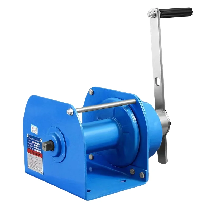 China Factory Supply 500kg 1ton 2ton 3 tons Manual Heavy Duty Capstan Hand Winch For Sale