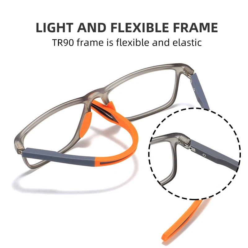 Vintage Ultraleicht TR90 Lesebrille Männer Frauen Retro HD Objektiv Blau Licht Blockieren Brillen Klassische Quadratische Weit Sicht Brillen – Detail 8