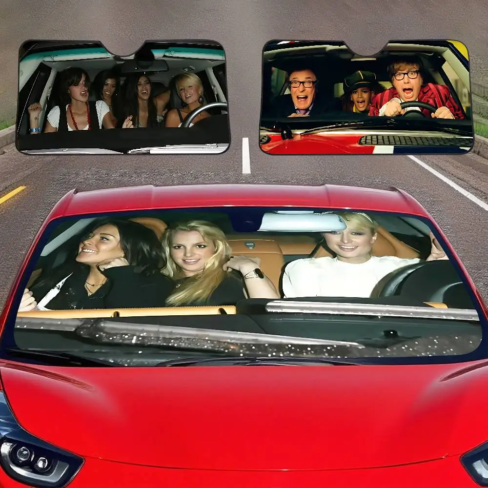 Paris B-Britney L-Lindsay Car SunShade Windshield Car Windscreen Cover Sun Shade Auto Visor Car Accessories
