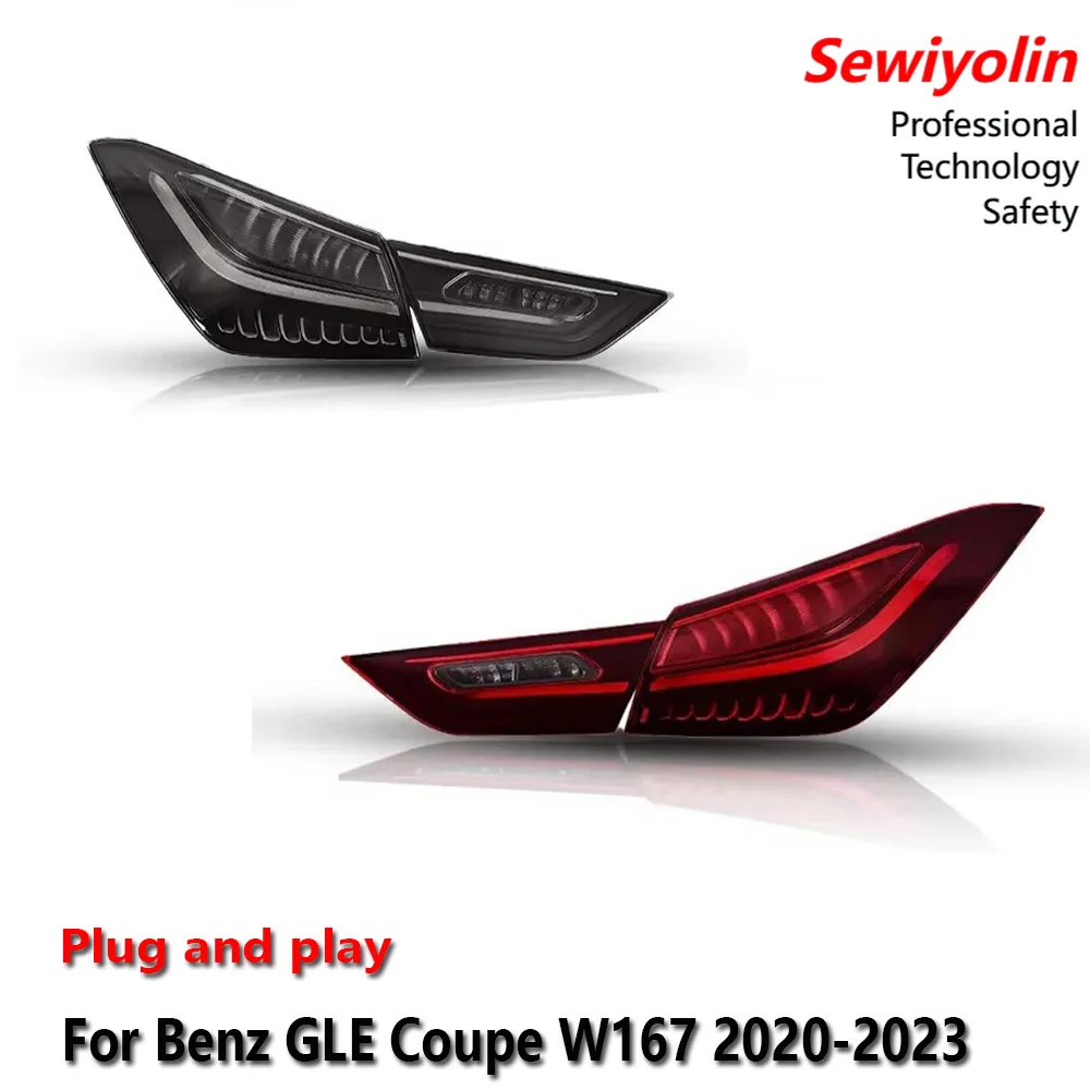 

Car LED Auto Taillight Auto Assemblies For Benz CLA W118 Taillights 2020-2024 DRL Brake Turn Signal Lamp Plug And Play