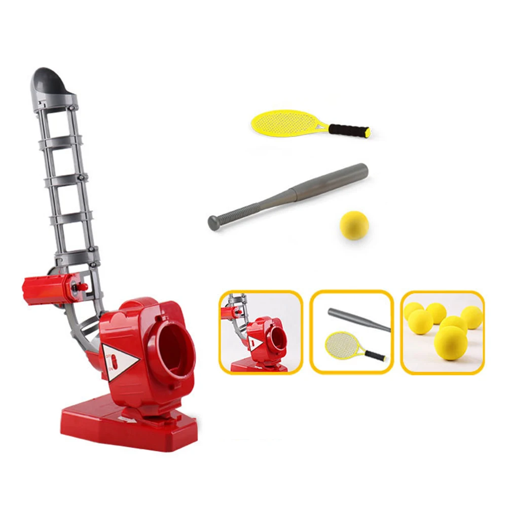 1 قطعة آلة إطلاق البيسبول الأوتوماتيكية البلاستيك إبريق الحركة الذاتية معدات التدريب في الهواء الطلق تحسين مهارات الضرب للأطفال #5